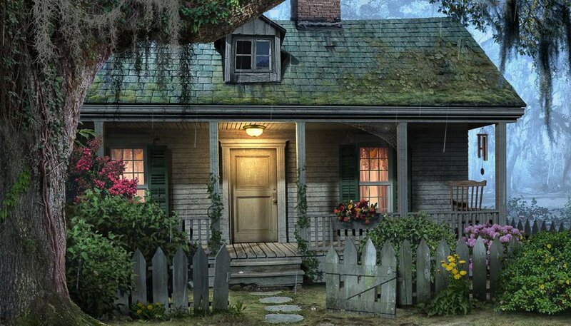 Cottage in Rain
