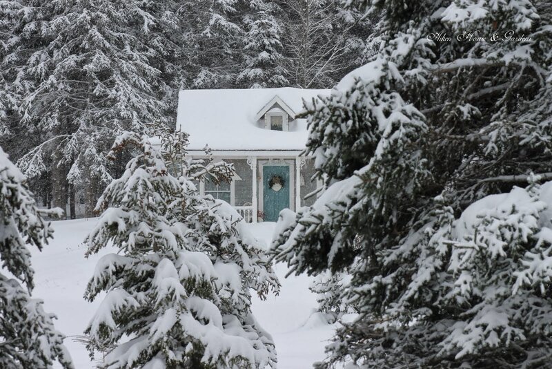 Cottage in Snow — White, Serene, Winter