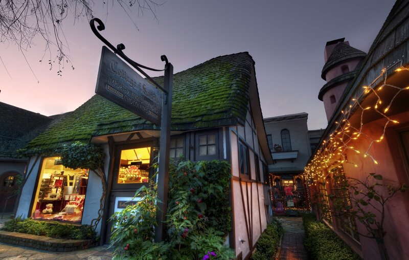 Cottage of Sweets shop at dusk