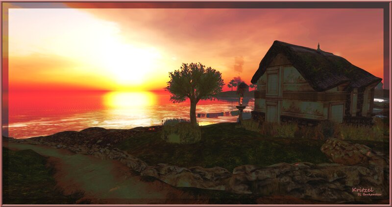 Cottage on a Cliff — Orange