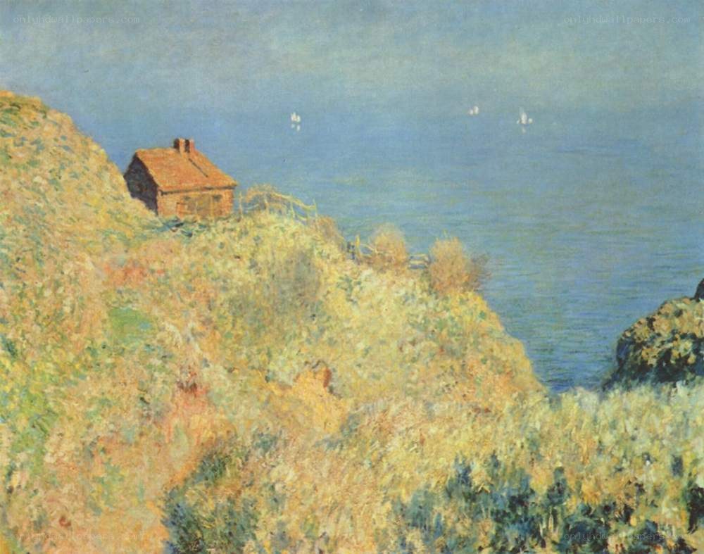 Cottage on a coastal cliff