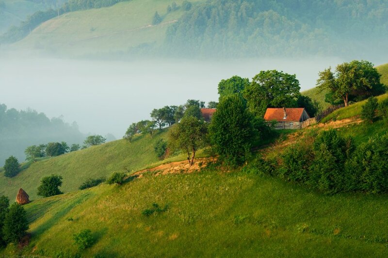 Cottage on a Hillside