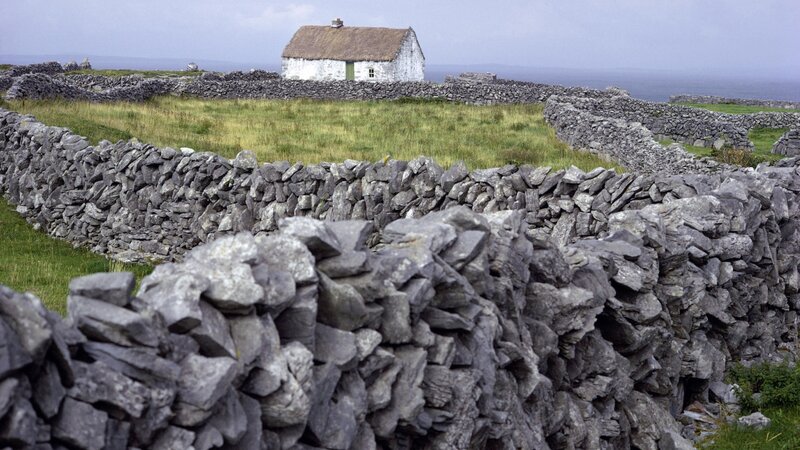 Cottage on a rocky island