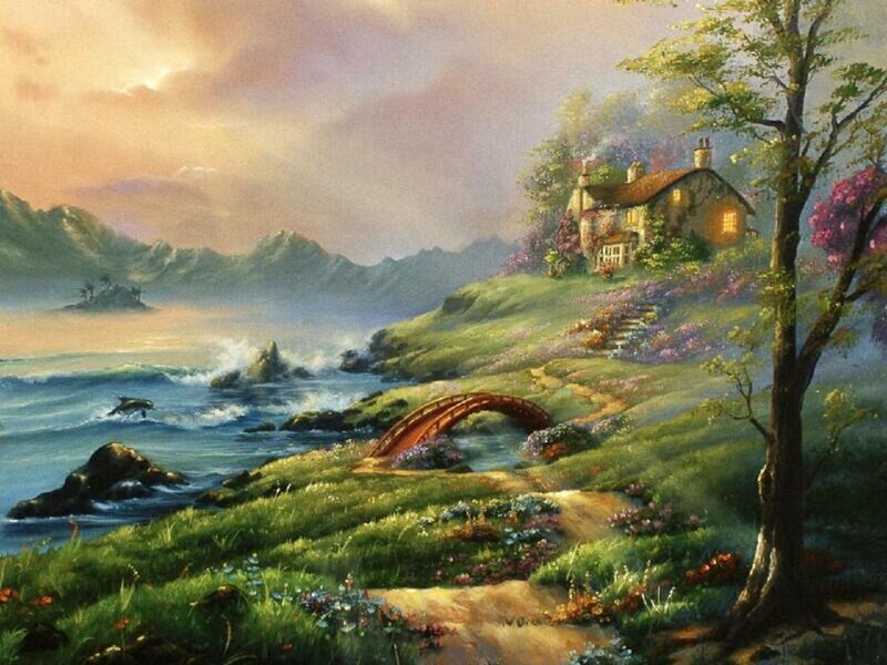 Cottage on Coastal Hill