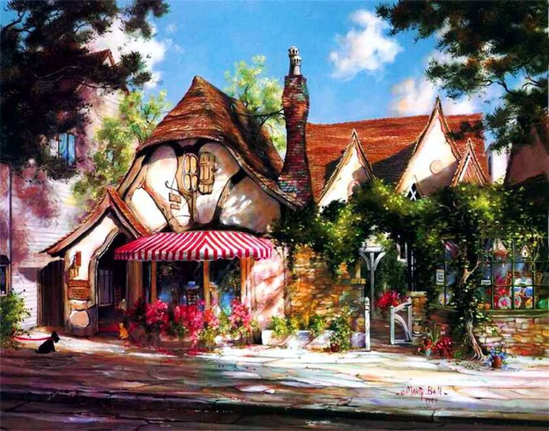 Cottage Shop with Awning