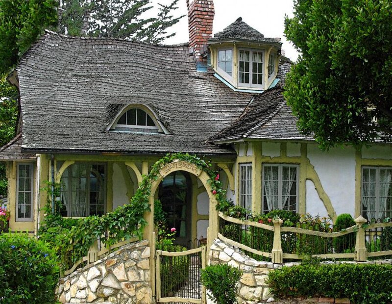 Cottage with Arched Entrance