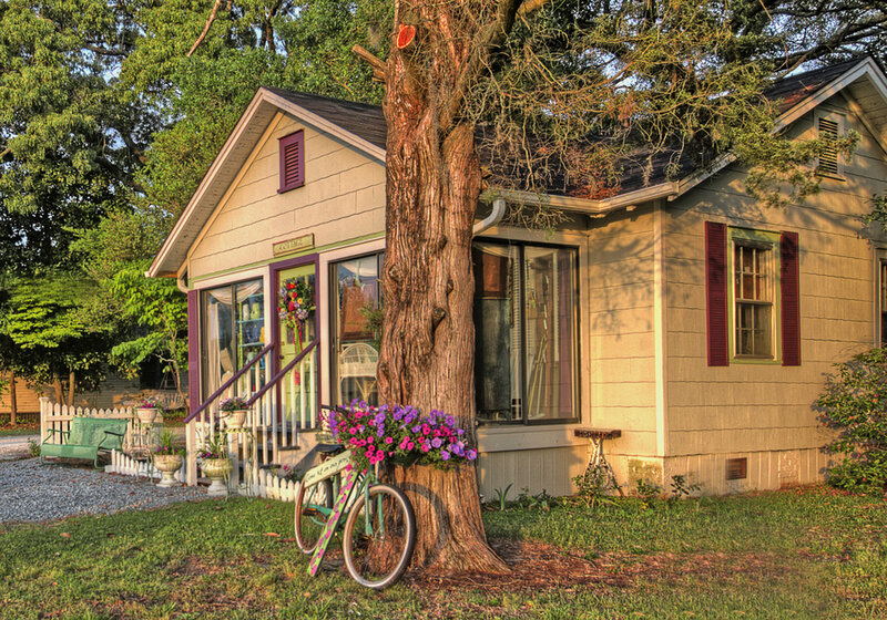Cottage with Bicycle