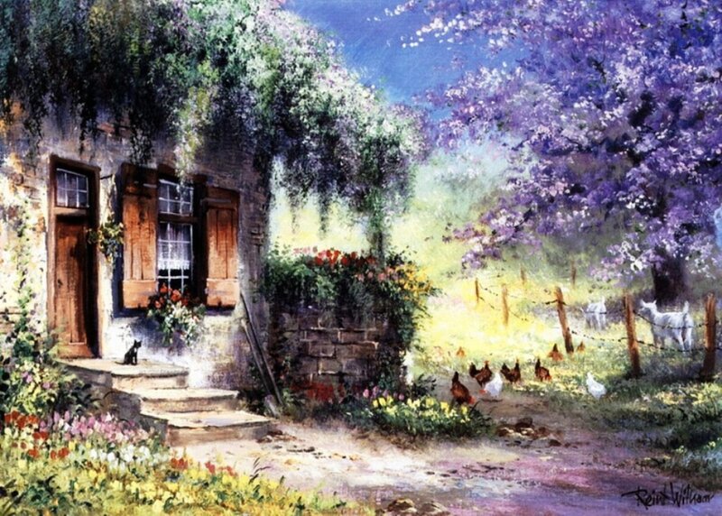 Cottage with Chickens