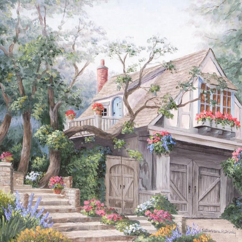 Cottage with Flowers