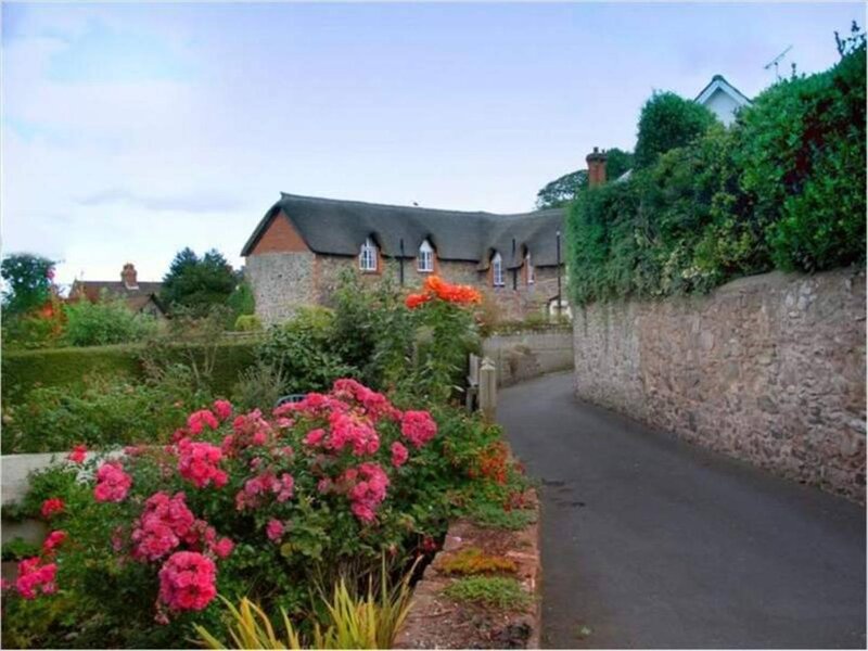 cottage with garden path