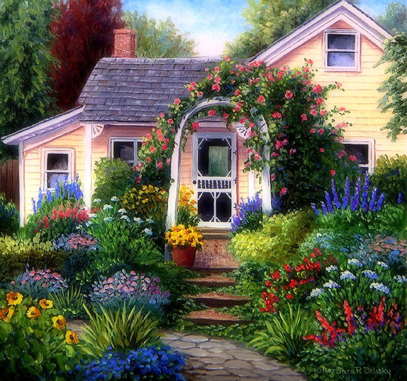 Cottage with Garden — Yellow