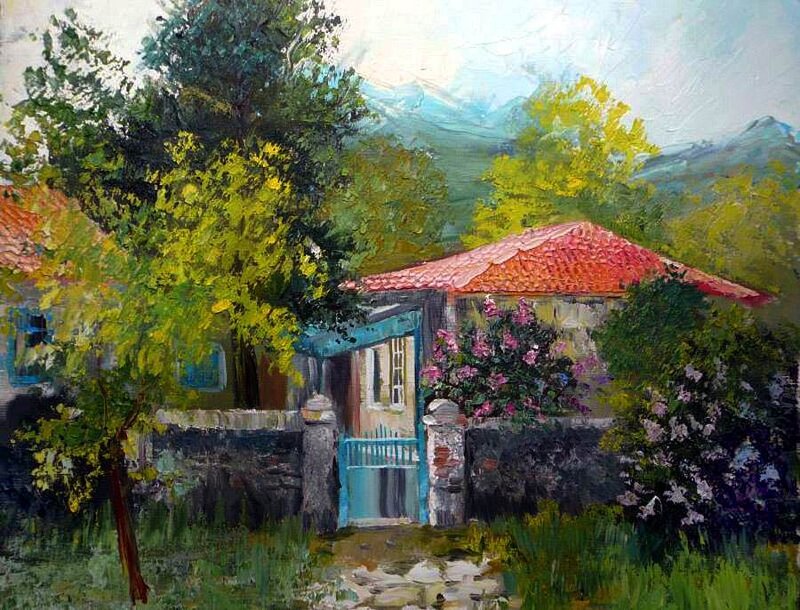 Cottage with Red Roof