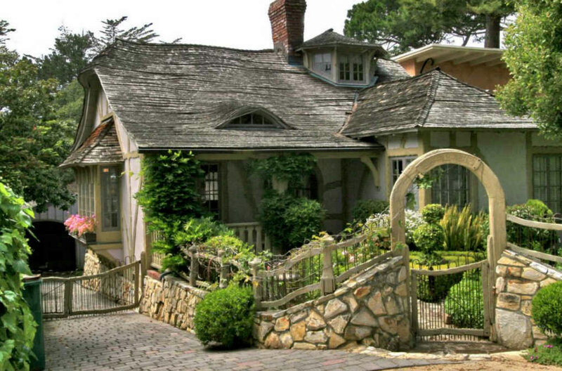 Cottage with Stone Gate