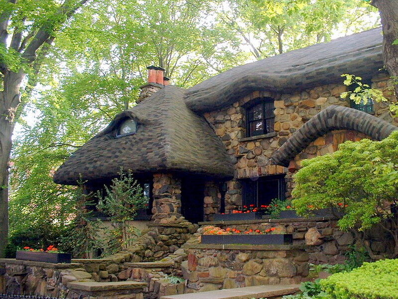 cottage with stone walls