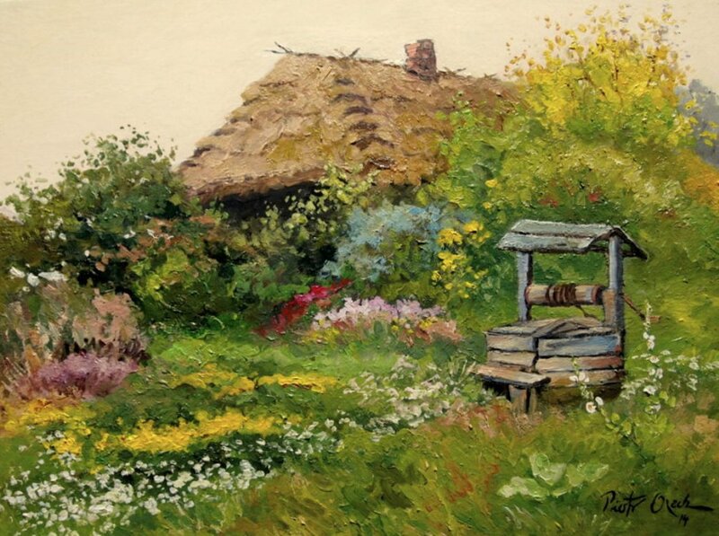 Cottage with Well — Green