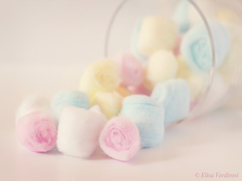 Cotton Balls in Jar