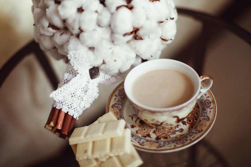 Cotton Bouquet and Tea
