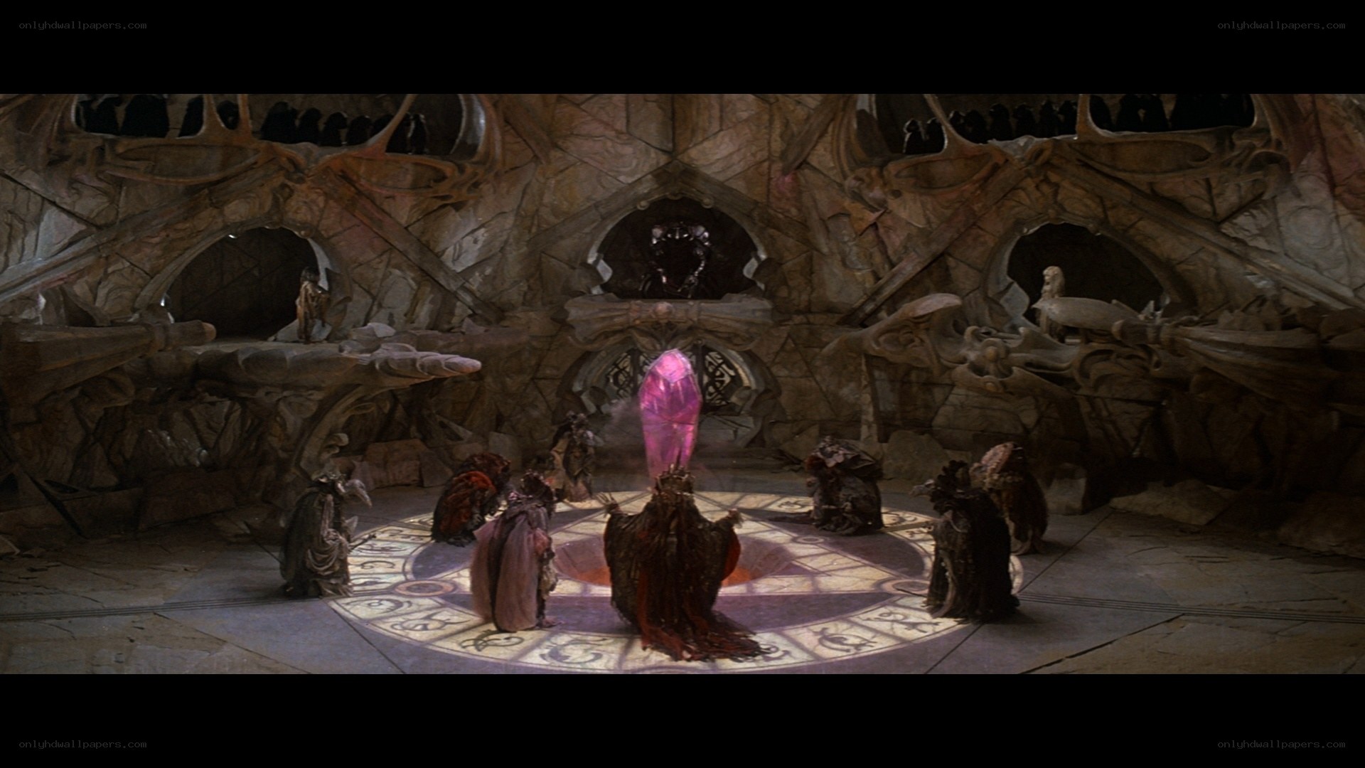 council in a mystical chamber