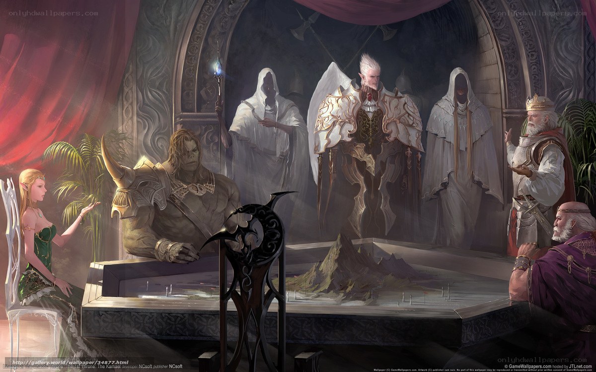 Council of Elders in a Fantasy Realm