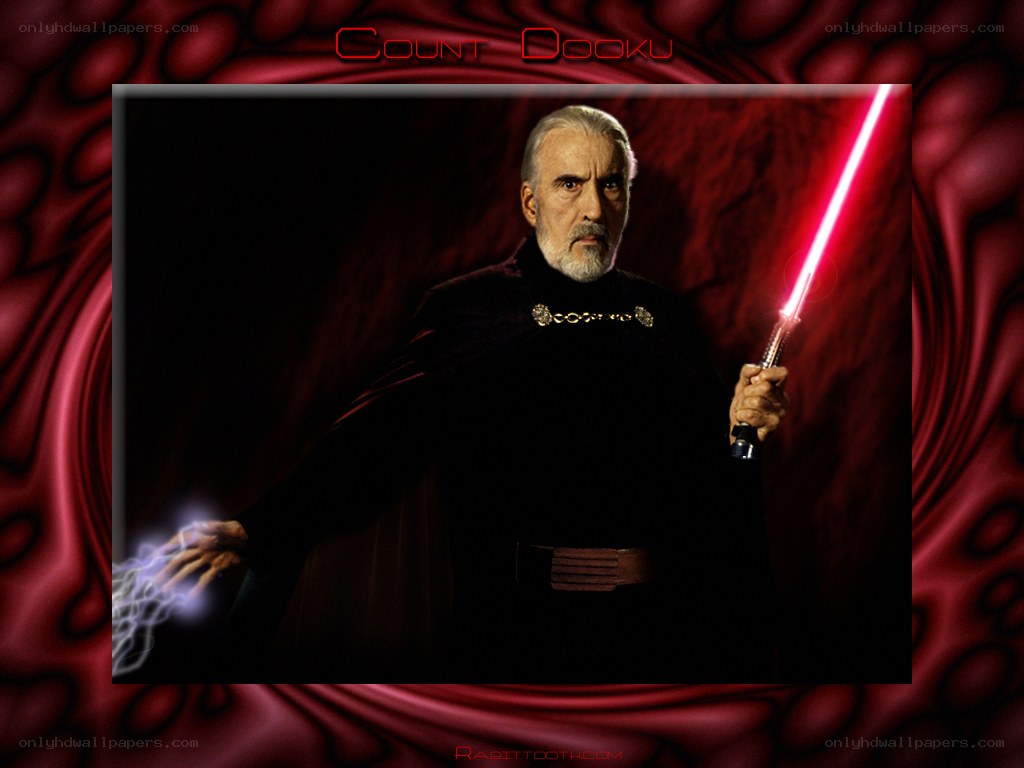 Count Dooku with lightsaber
