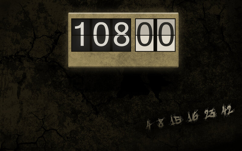 countdown timer on cracked wall