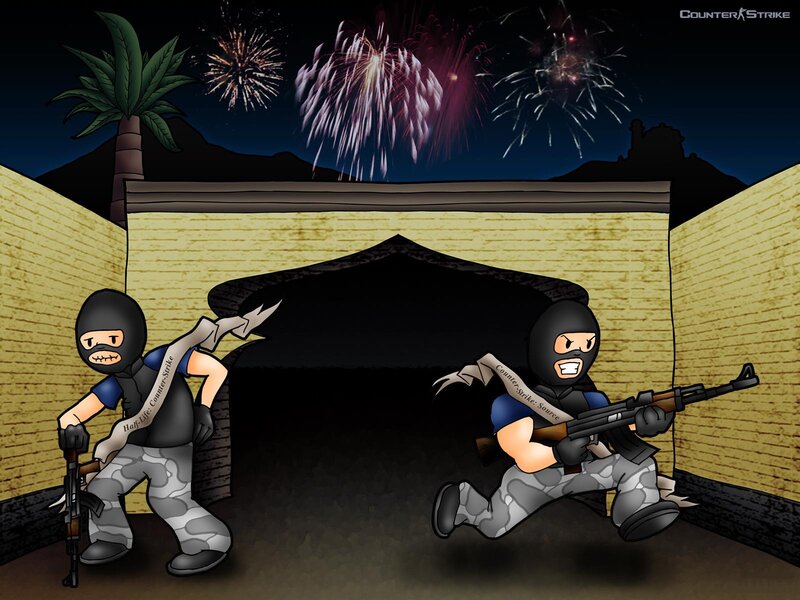 Counter-Strike characters in action