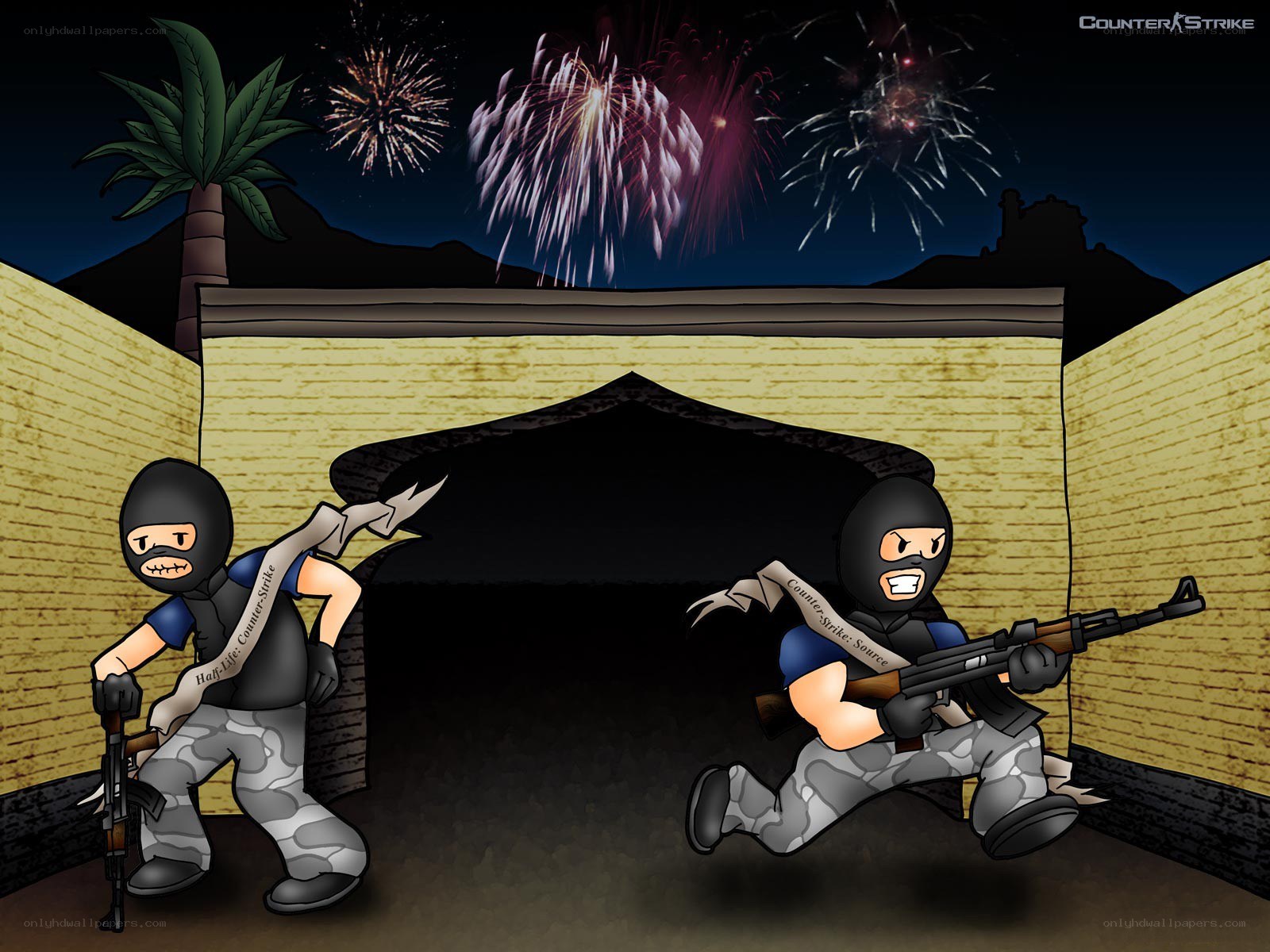 Counter-Strike characters in action