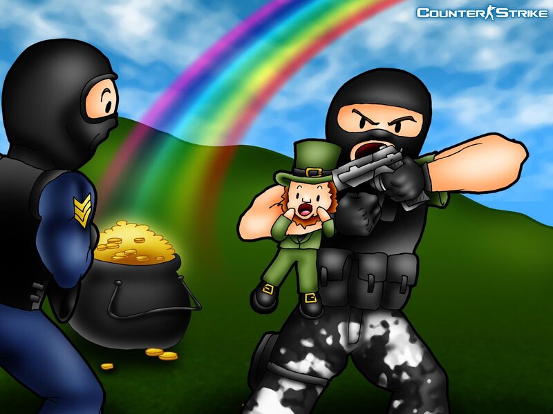 Counter-Strike leprechaun scene
