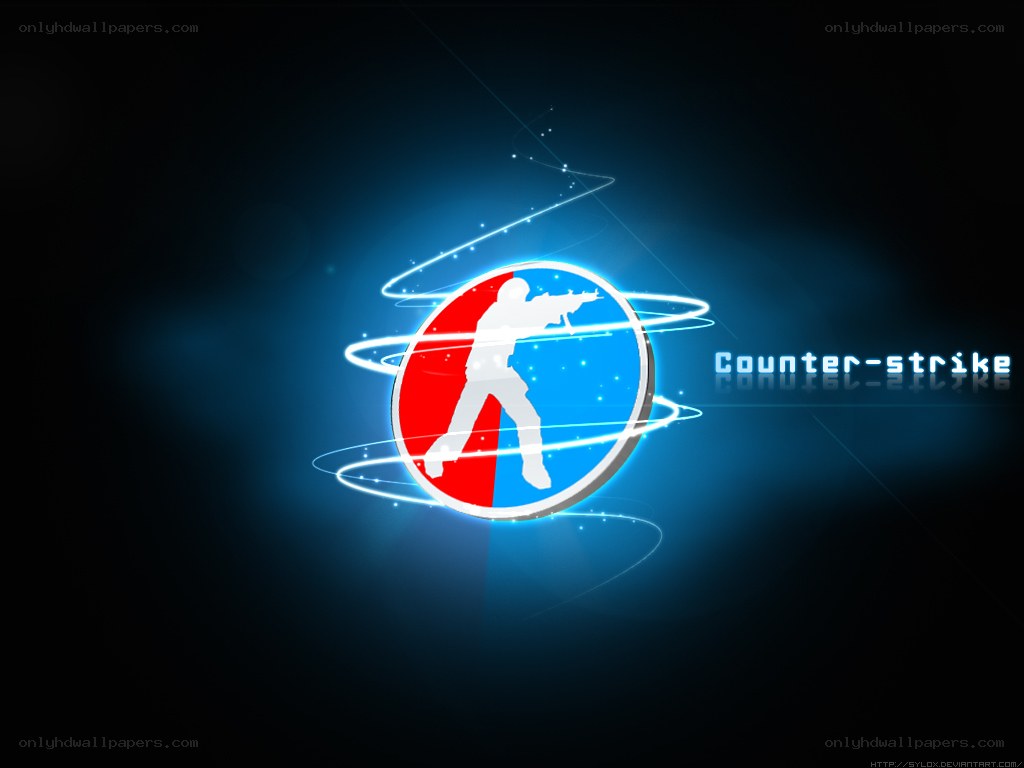 Counter-Strike logo with glowing effects