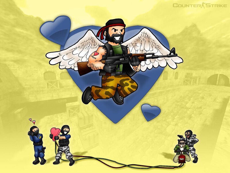 Counter-Strike Valentine's Day art