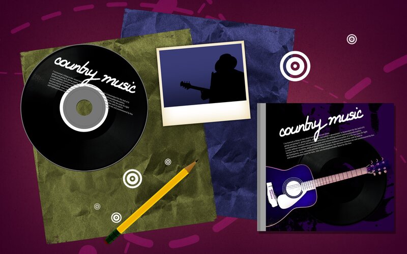 Country music album design