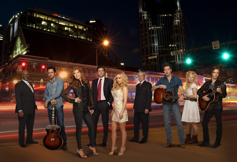Country music cast at night