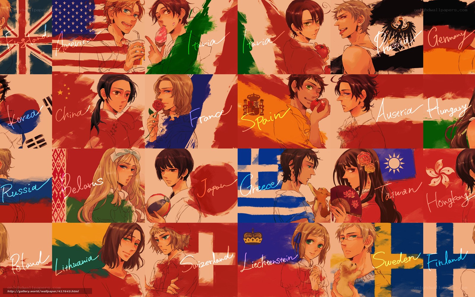 Country Personifications Art