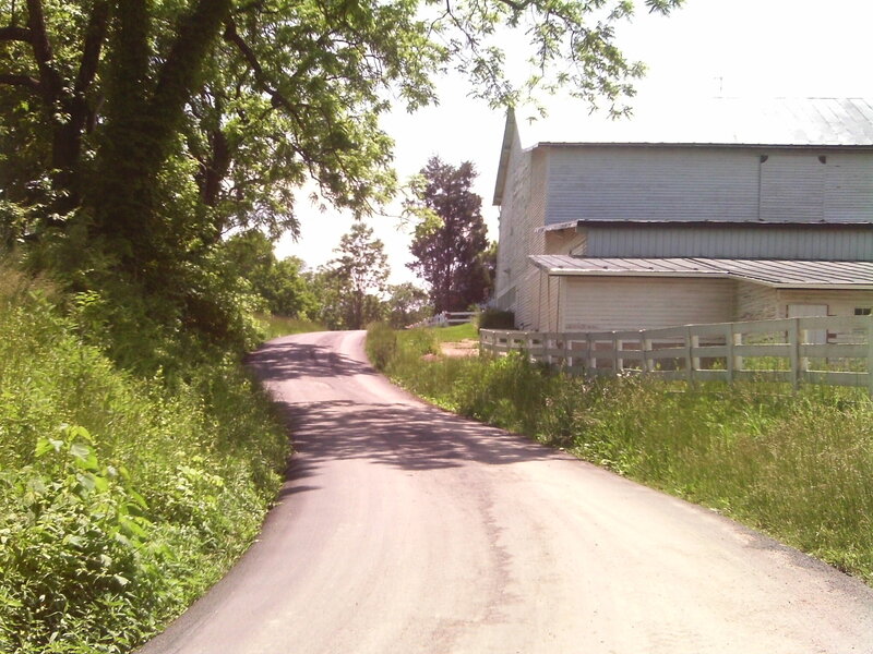 Country Road with Barn