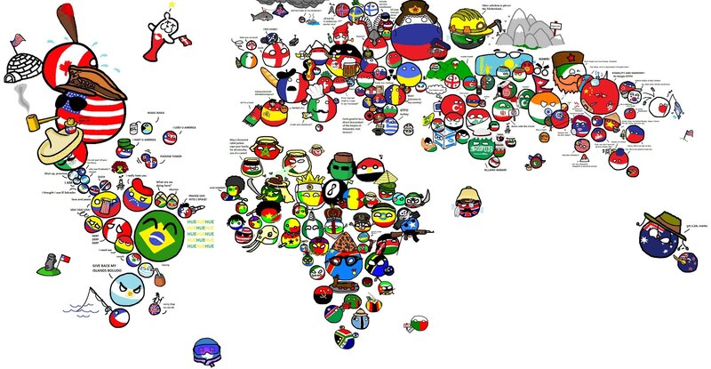 Countryballs Map