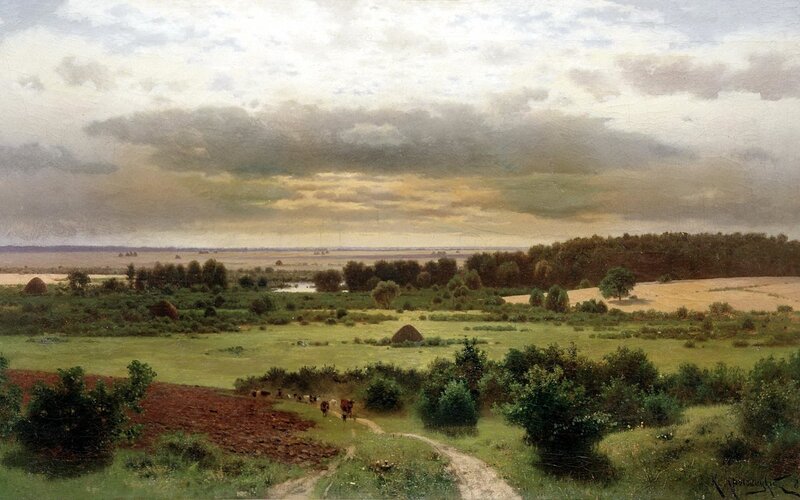 Countryside Landscape — Green, Dramatic