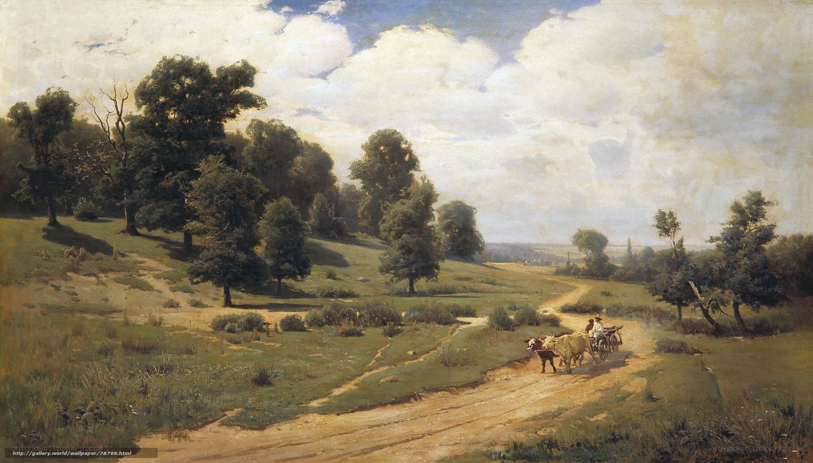 Countryside with Ox Cart