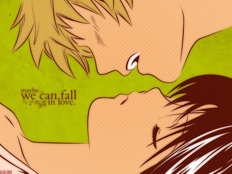 couple about to kiss