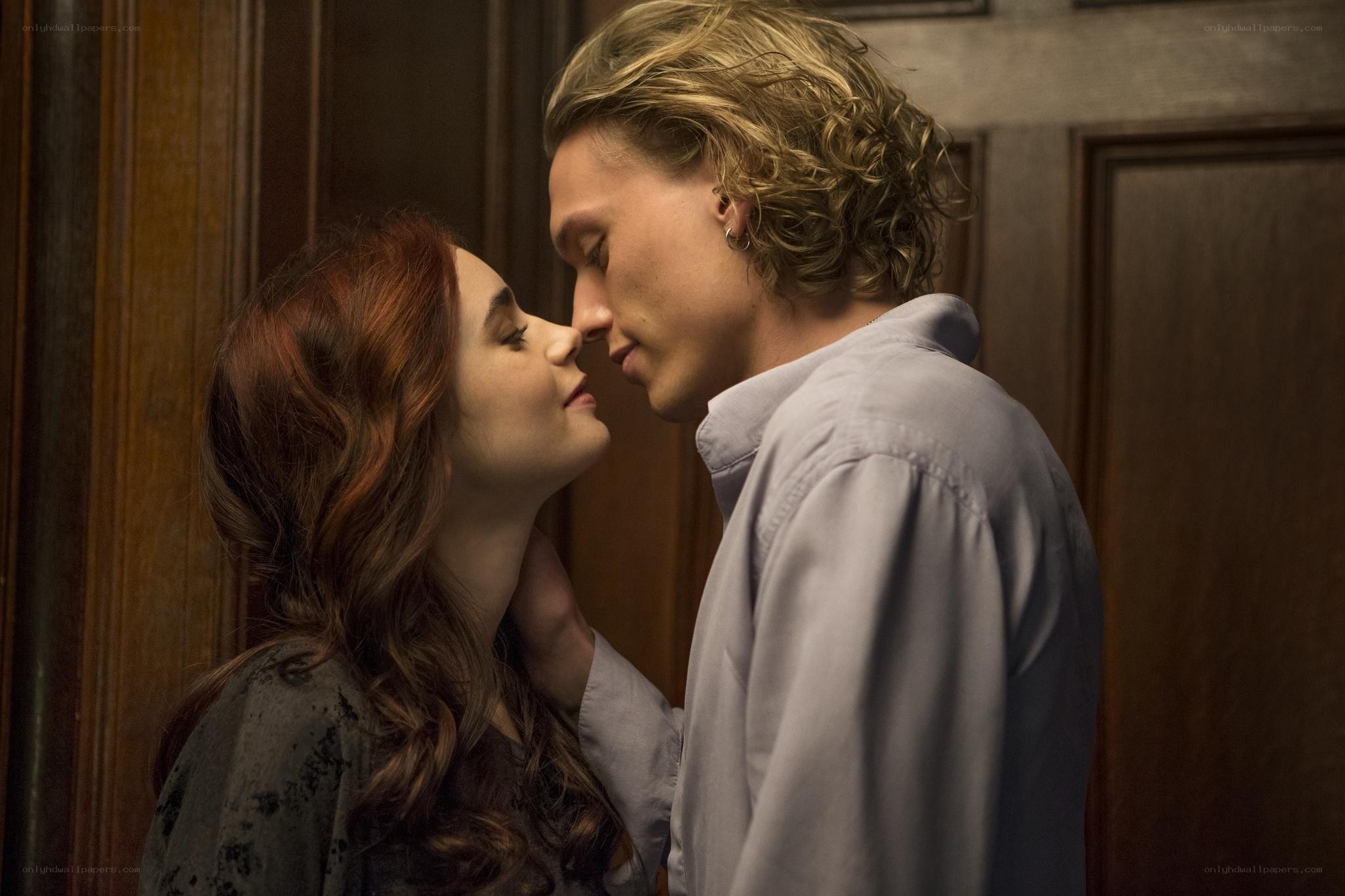 couple about to kiss
