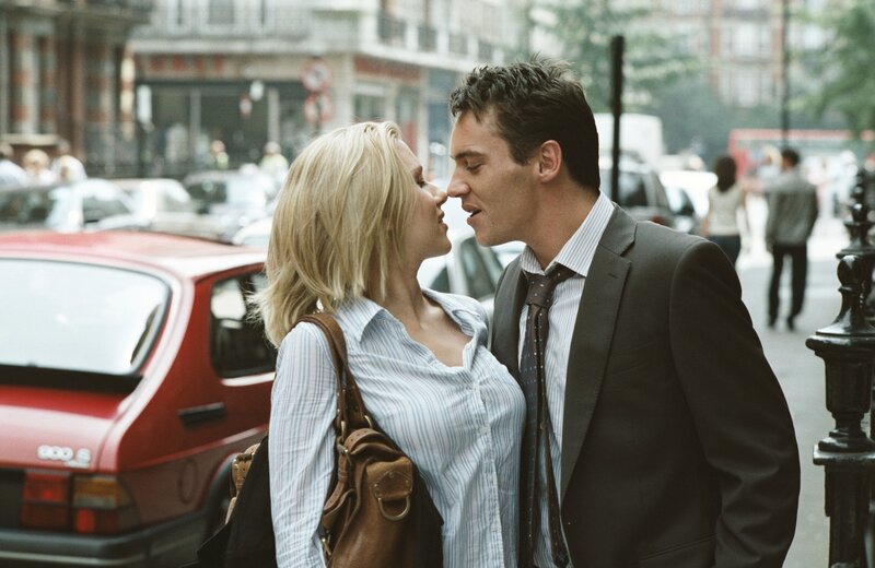 couple about to kiss on street