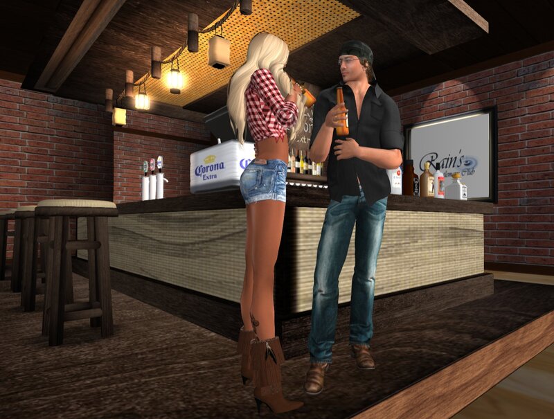 Couple at a Bar — Brown