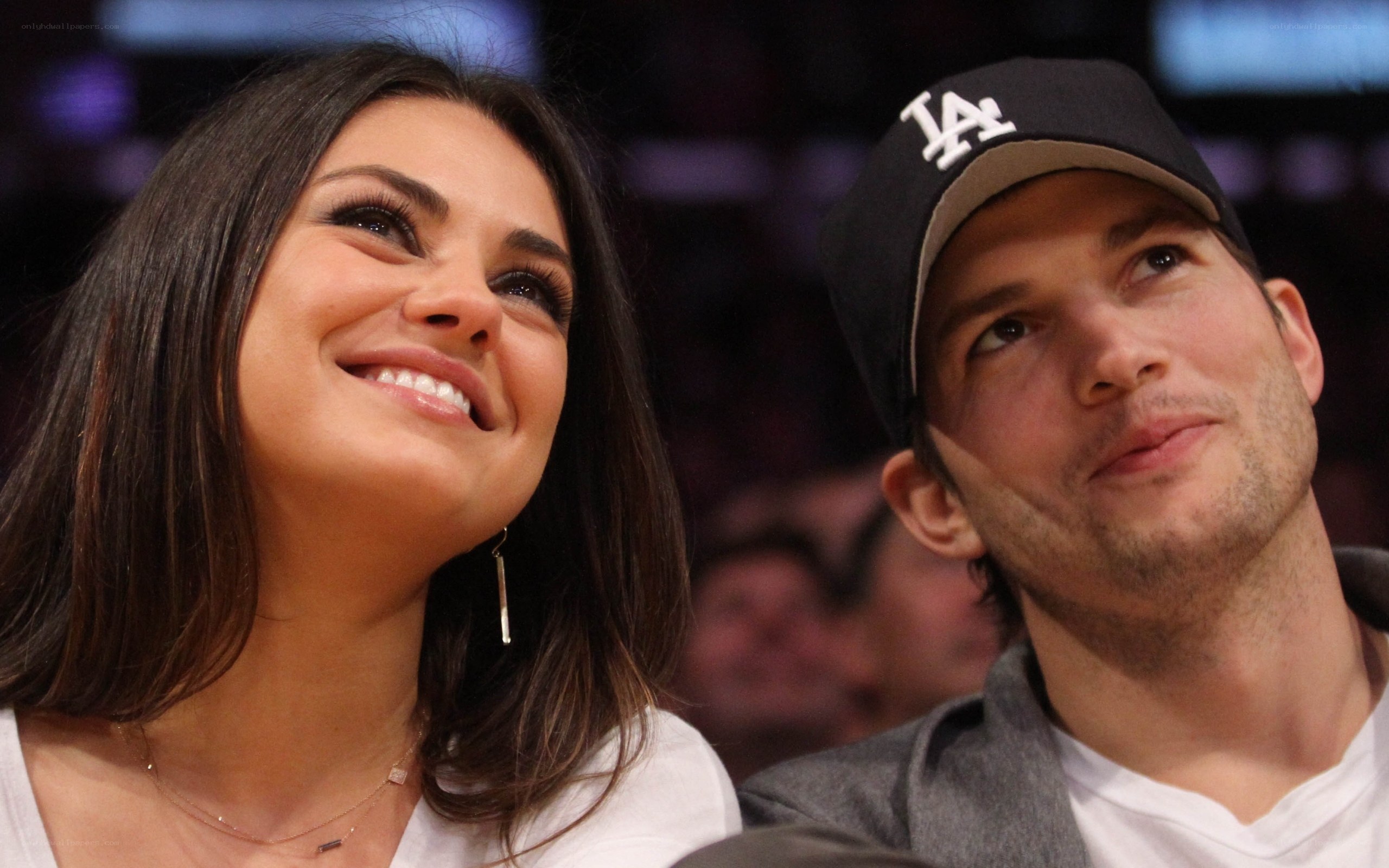 couple at a basketball game