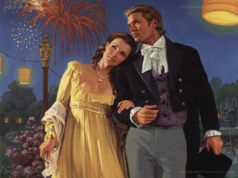 Couple at a fireworks display