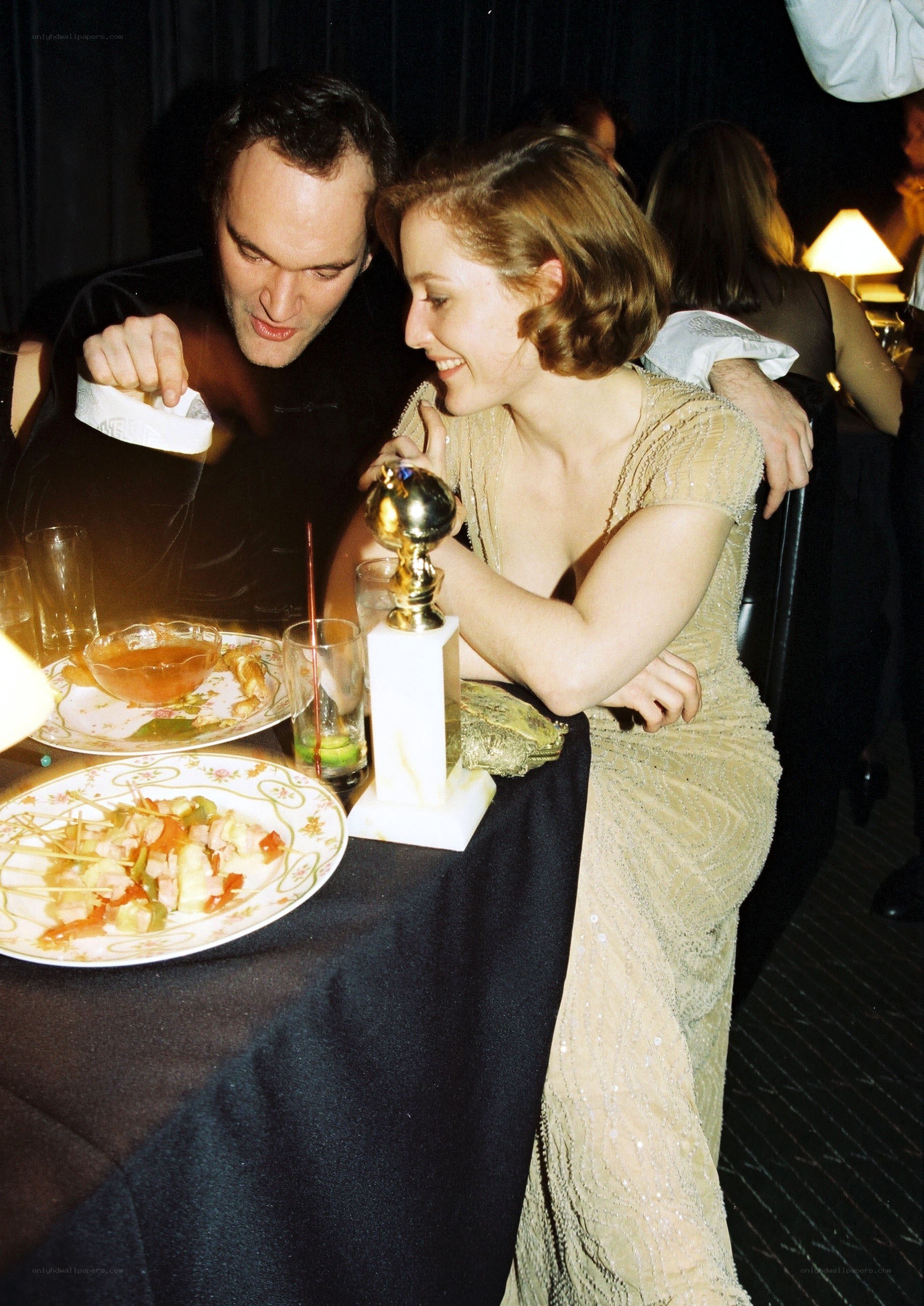 Couple at a Golden Globe event