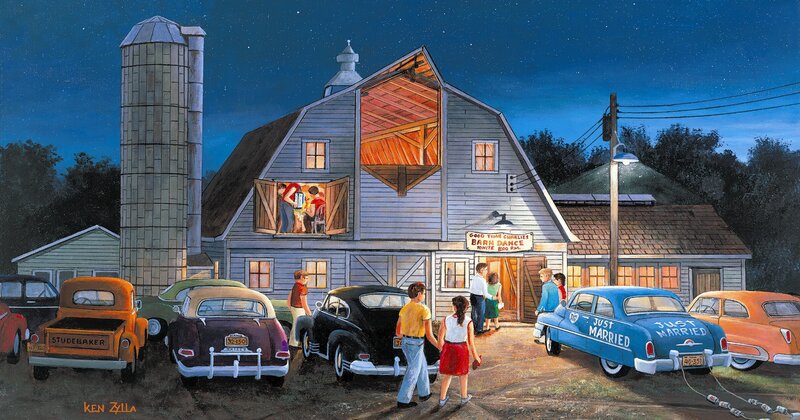 Couple at Barn Dance