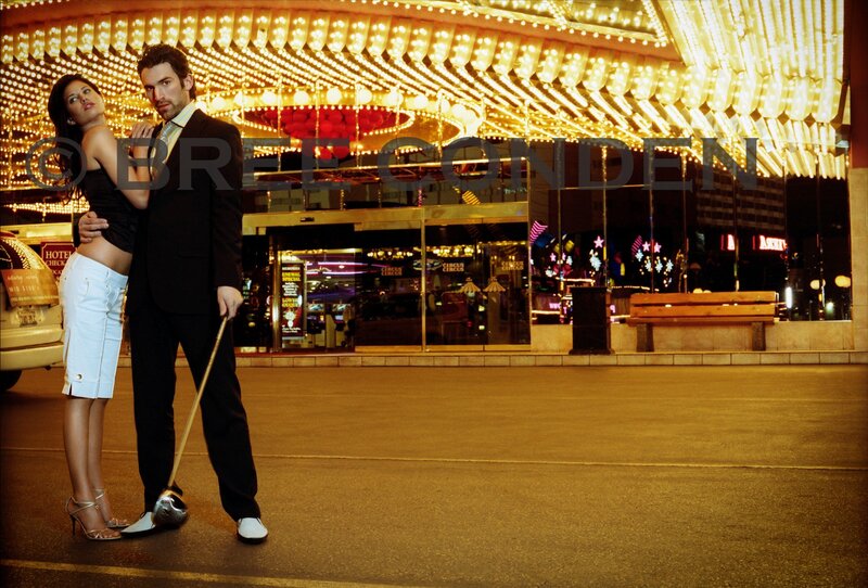 Couple at casino entrance