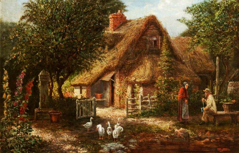 Couple at Cottage