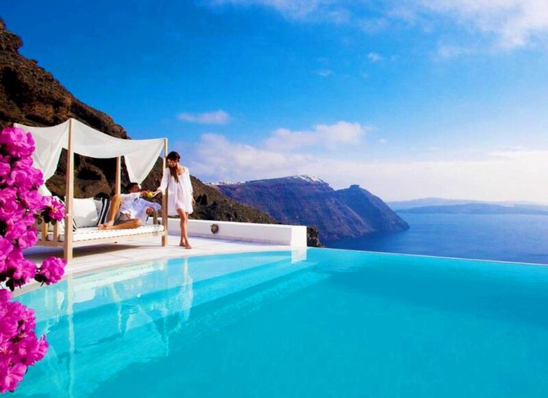 Couple at Infinity Pool