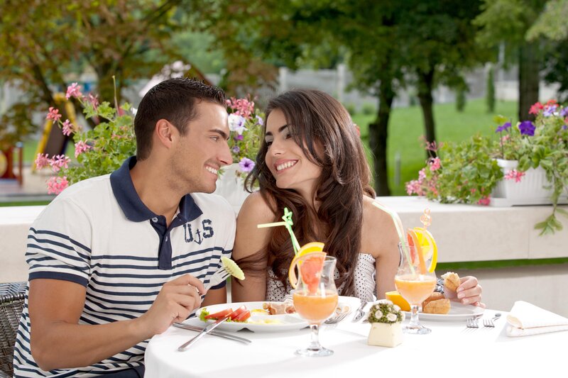 Couple at Outdoor Table