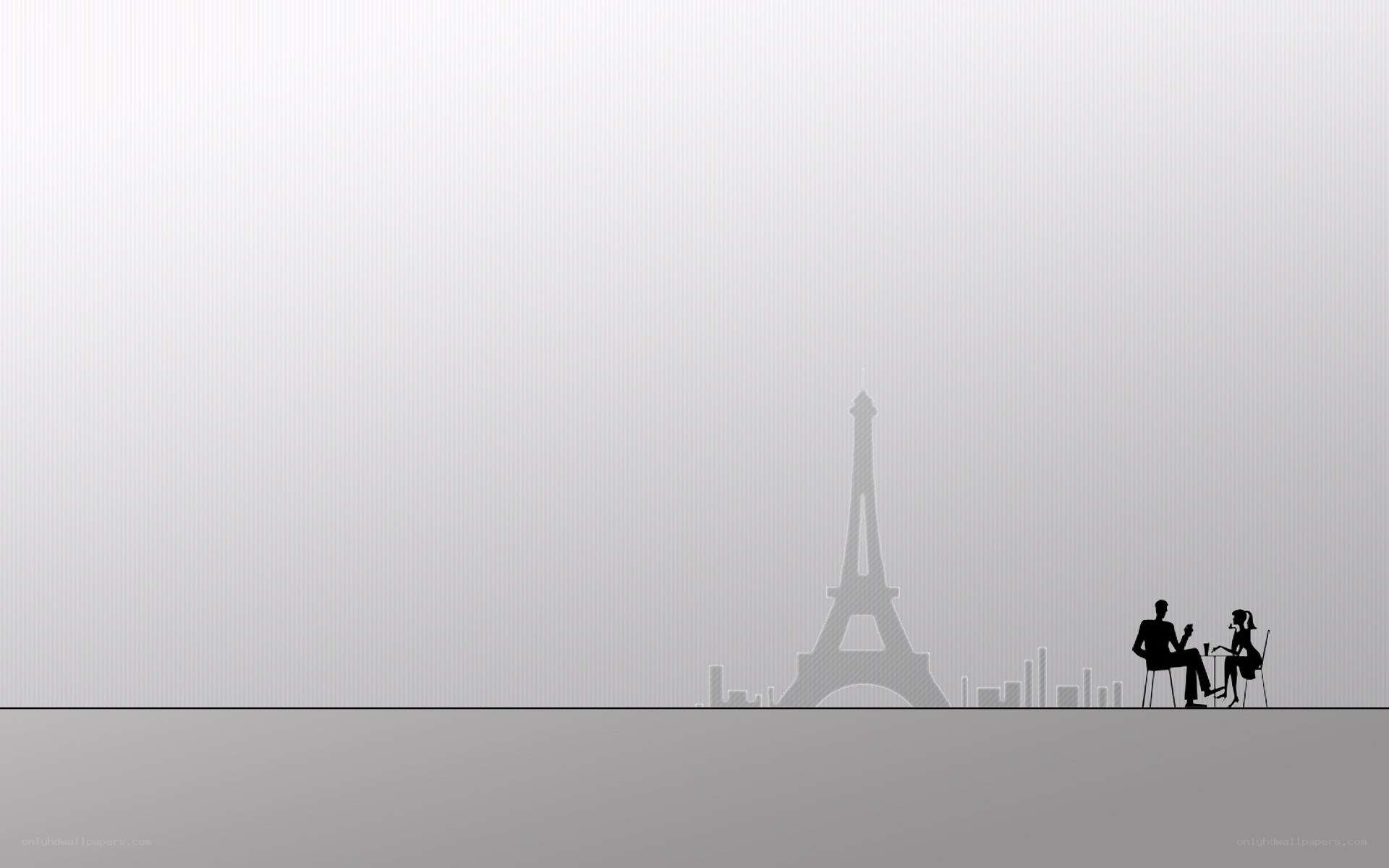 Couple at Paris cafe